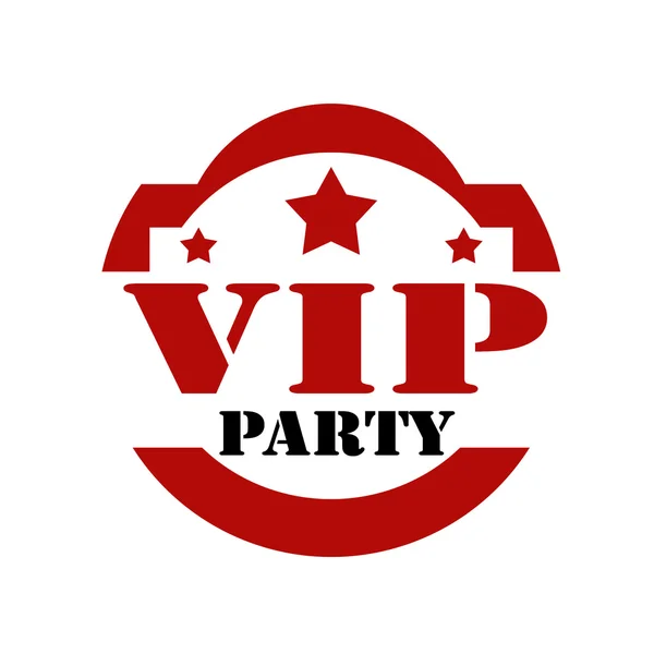 VIP Party-stamp — Stock Vector