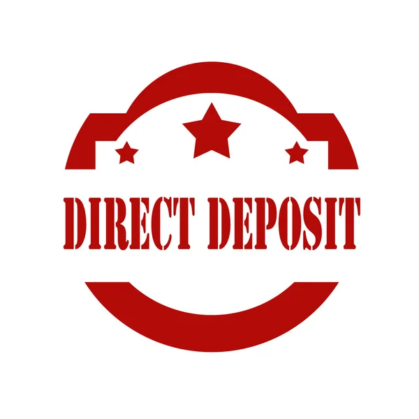 Direct Deposit-stamp — Stock Vector
