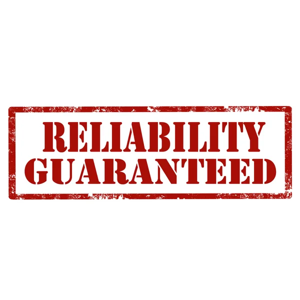 Reliability Guaranteed-stamp — Stock Vector