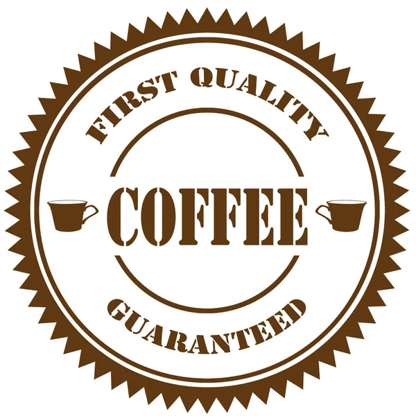 コーヒー最初の品質 — ストックベクタ