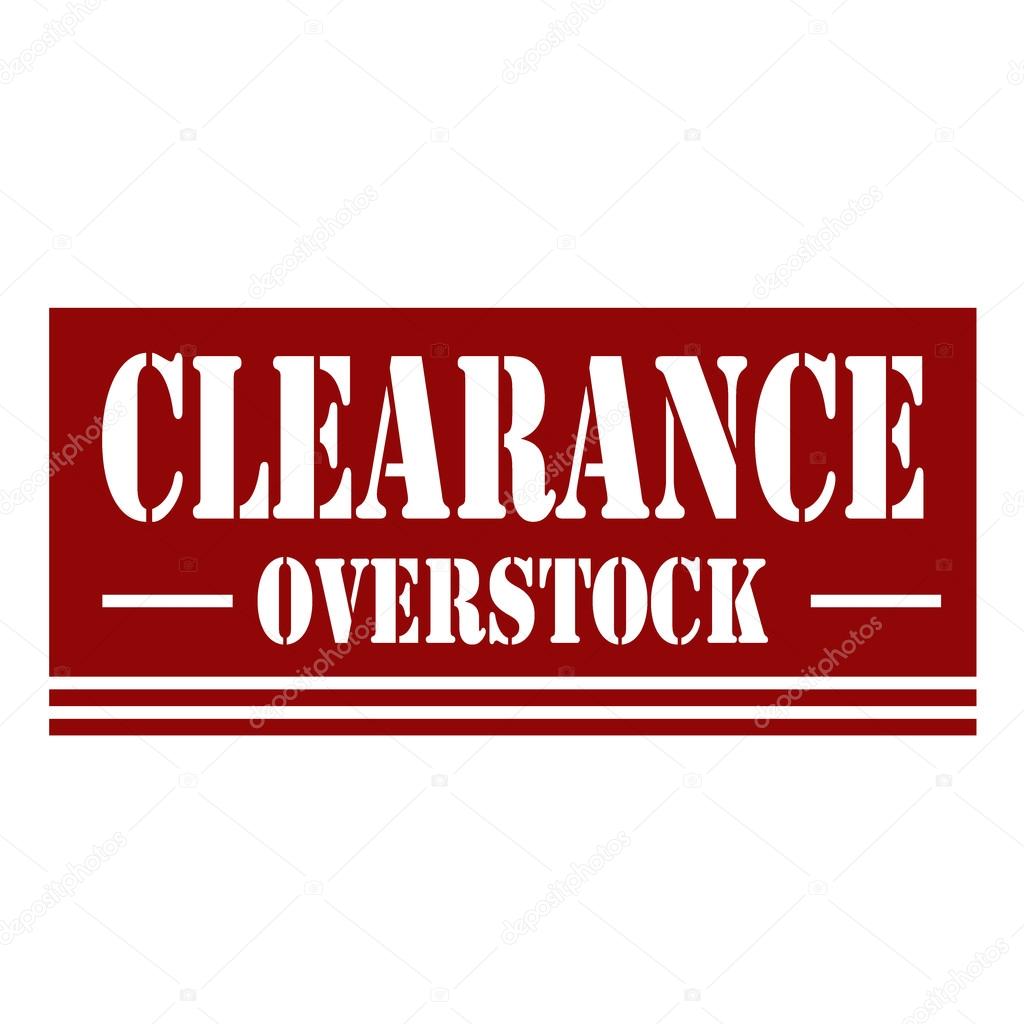 Clearance-red stamp