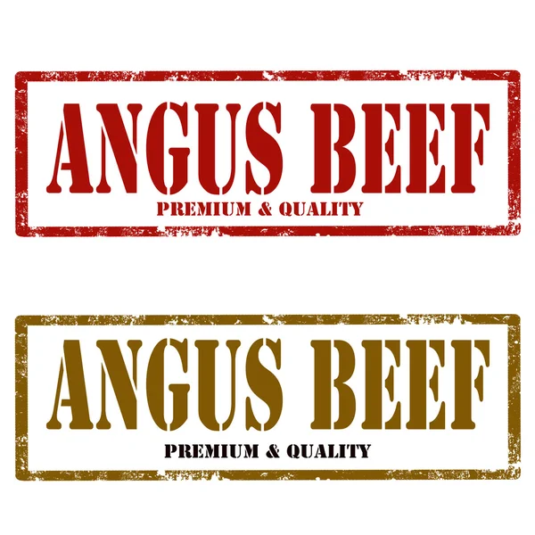 Angus Sellos de carne — Archivo Imágenes Vectoriales