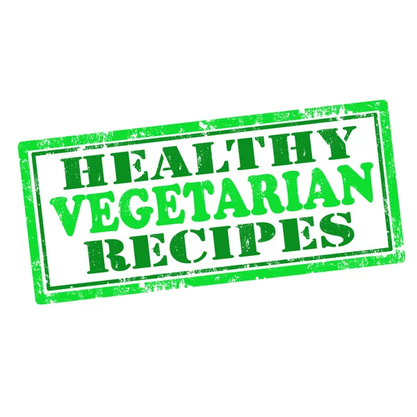 Egészséges vegetáriánus receptek — Stock Vector