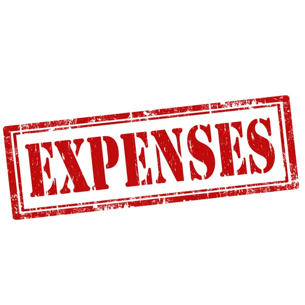 Expenses-stamp - Stok Vektor