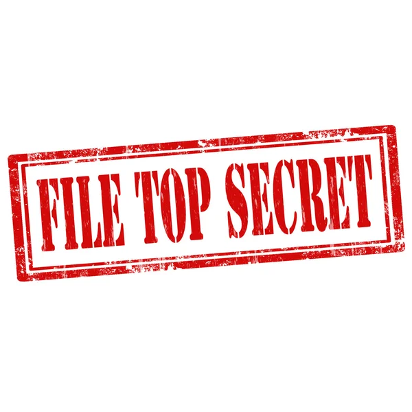 Archivo Top Secret-sello — Vector de stock