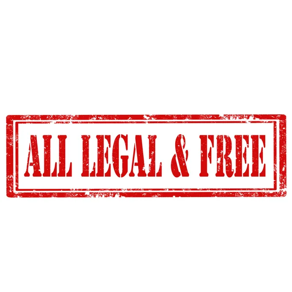 Toutes les Legal & Free-stamp — Image vectorielle