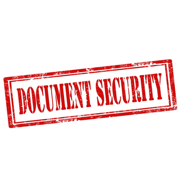 Documento Sello de seguridad — Archivo Imágenes Vectoriales