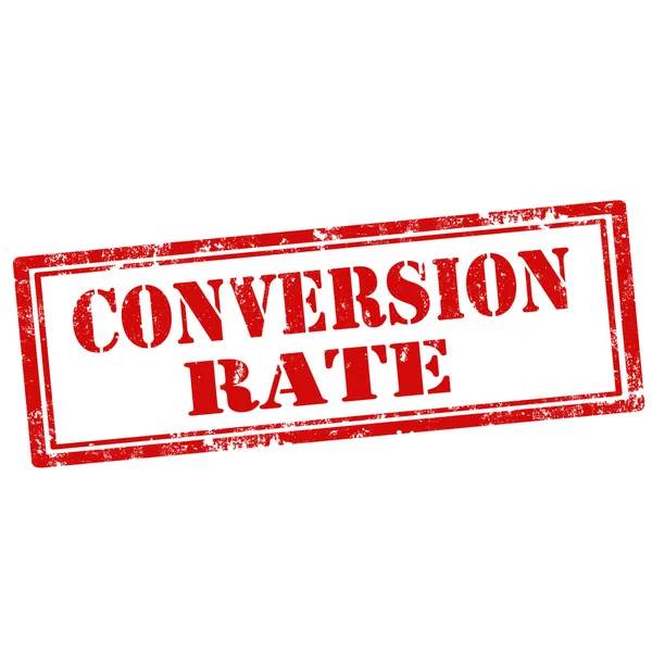 Conversion Rate-stamp — Stock Vector