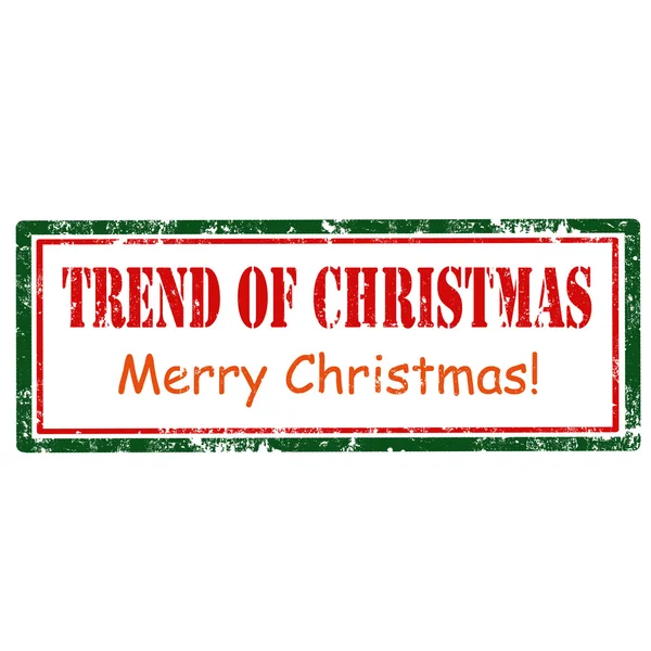 Trend Of Christmas-stamp — Stock Vector