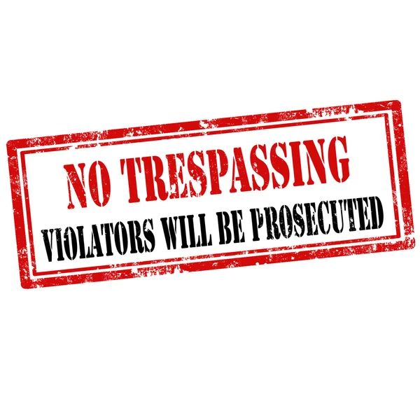 No Trespassing-stamp — Stock Vector
