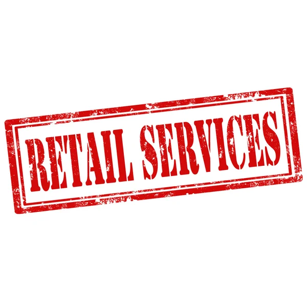 Einzelhandelsdienstleistungsstempel — Stockvektor