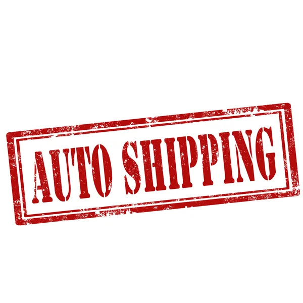 Auto shipping-stamp — Stock Vector