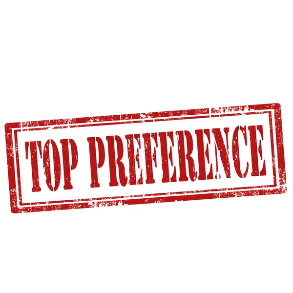 Top Preferenze timbro — Vettoriale Stock