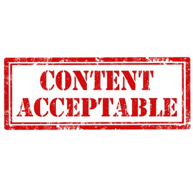 Content Acceptable-stamp clipart