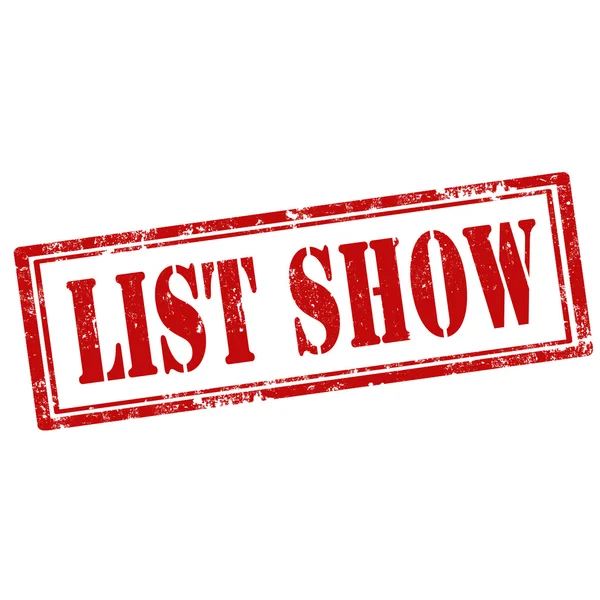 Liste Show-Stempel — Stockvektor