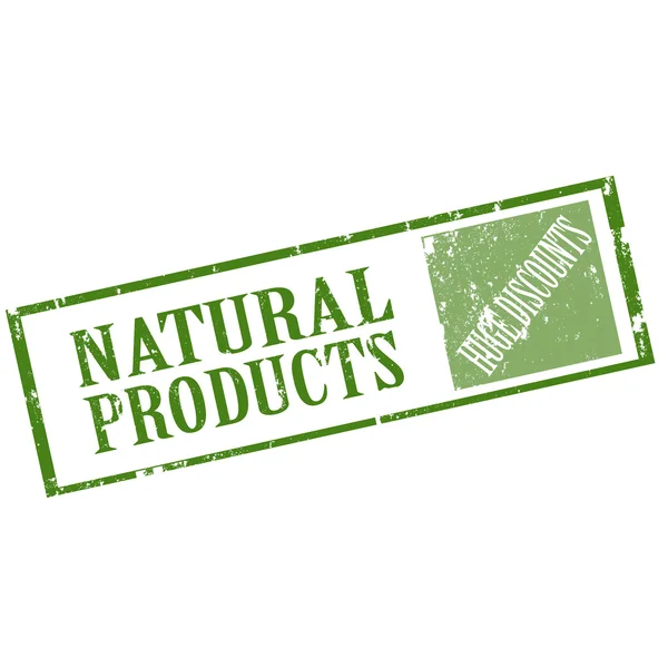 Natural Products-stamp — Stock Vector