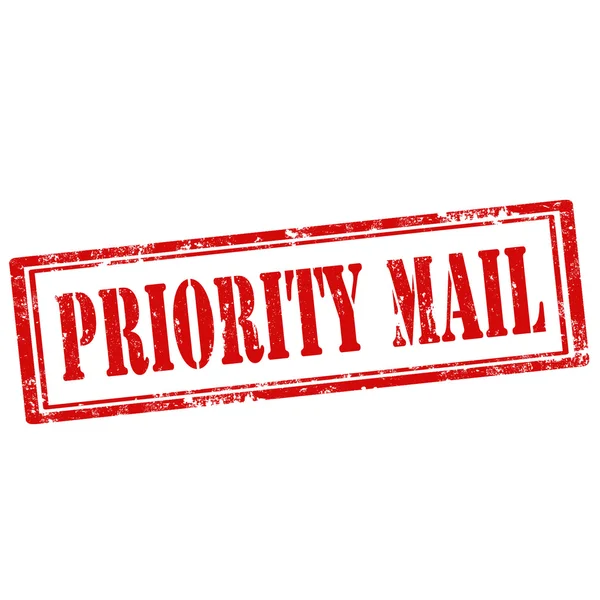 Sello de correo prioritario — Archivo Imágenes Vectoriales