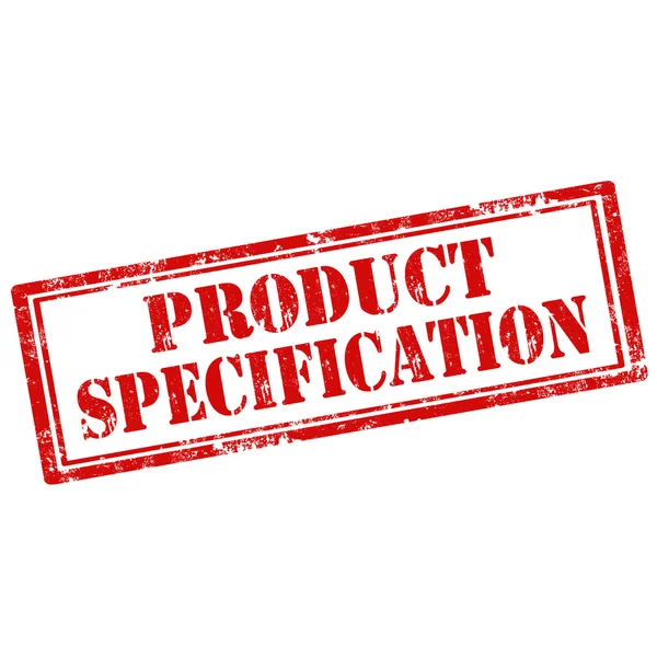 Especificación del producto-sello — Archivo Imágenes Vectoriales