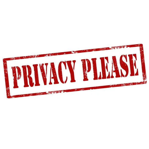 Timbro della privacy — Vettoriale Stock