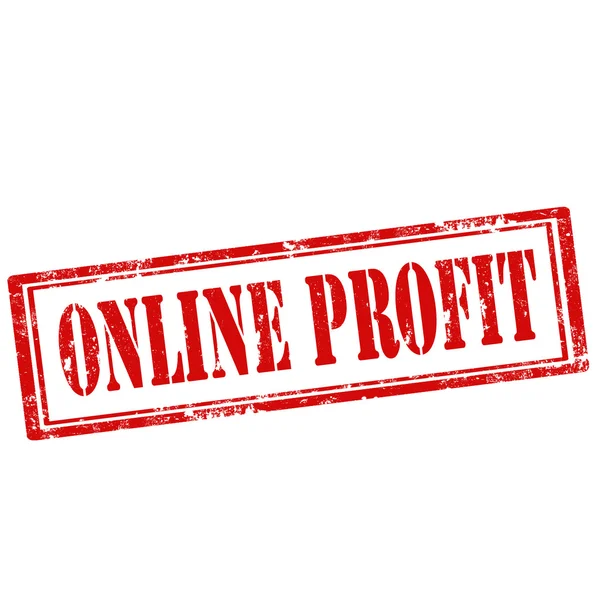 Online Profit-bélyegző — Stock Vector