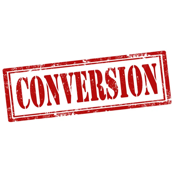 Conversion-stamp — Stock Vector