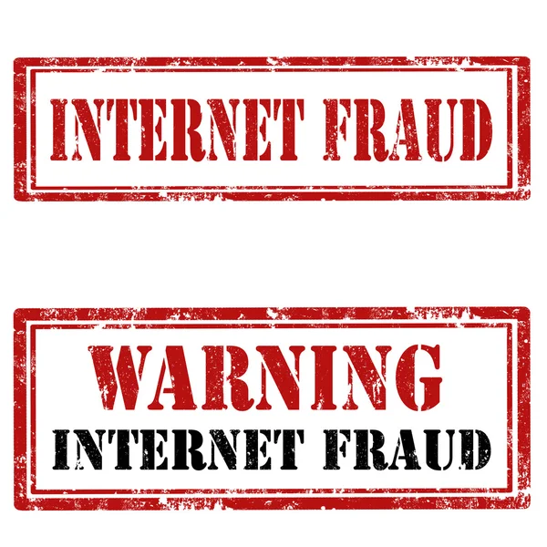 Selos de fraude na Internet — Vetor de Stock