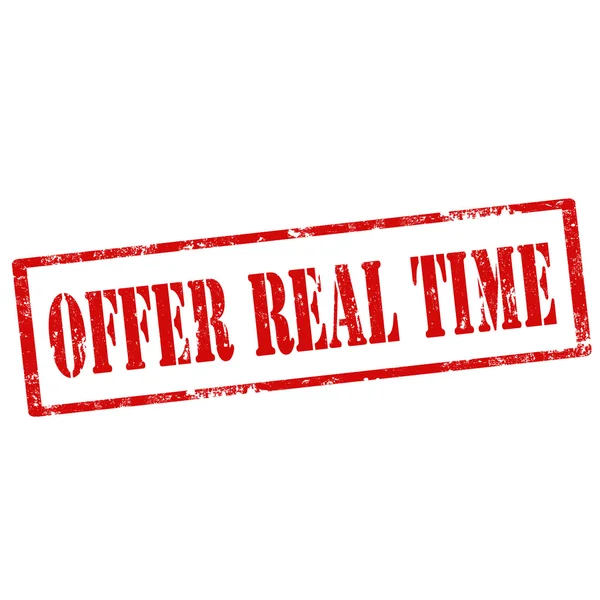 Offerta timestamp reale — Vettoriale Stock