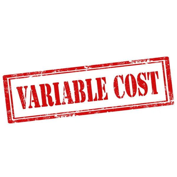 Változó költség-bélyegző — Stock Vector