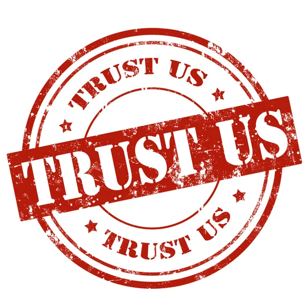 Trust Us-stamp — Stock Vector