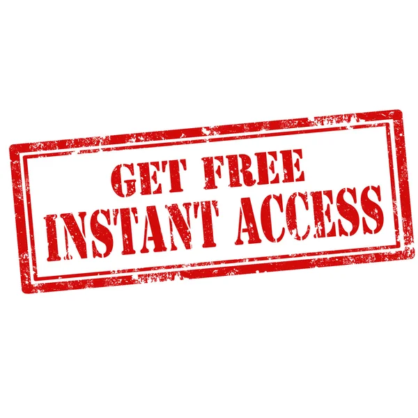 Obter acesso instantâneo-selo gratuito — Vetor de Stock