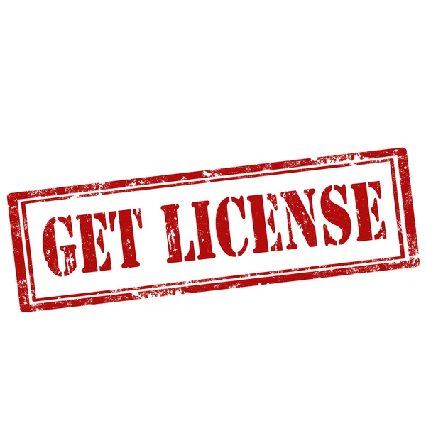 Get License-stamp — Stock Vector