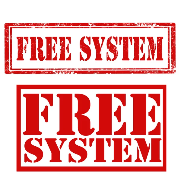Bezpłatny System – pieczęci — Wektor stockowy