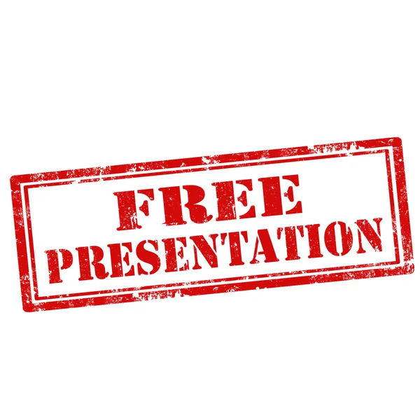 Free Presentation-stamp — Stock Vector