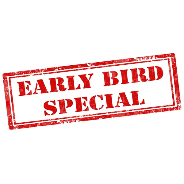 Early Bird Sello especial — Archivo Imágenes Vectoriales