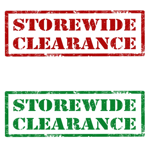 Storewide Clearance-stamps — Stock Vector