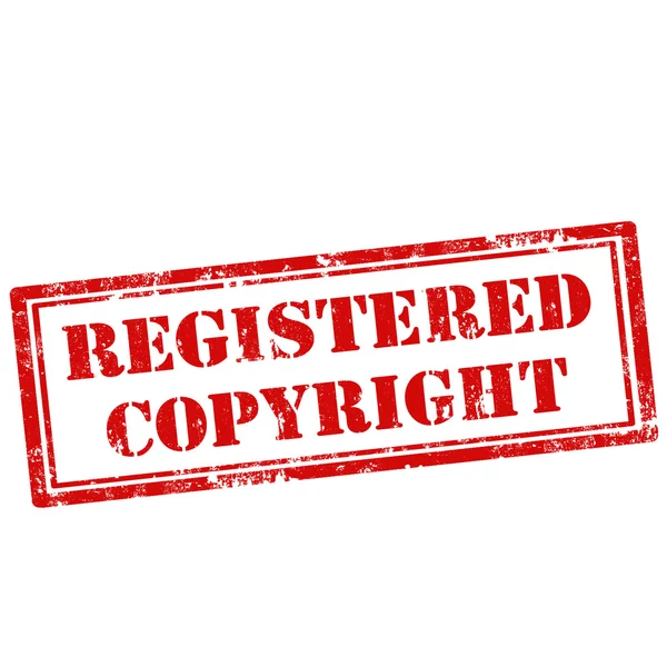 Registrerade Copyright-stämpel — Stock vektor