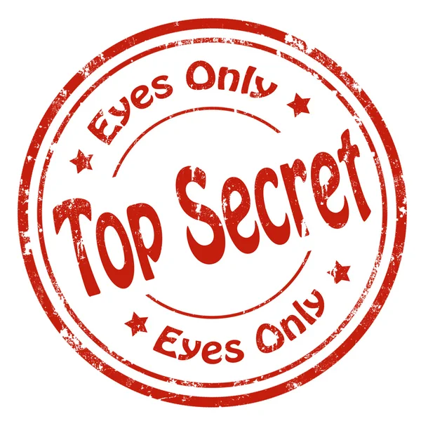 Top secret-stempel — Stockvector