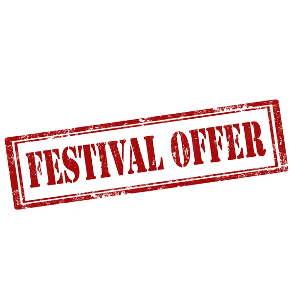 Festival Sello de oferta — Vector de stock