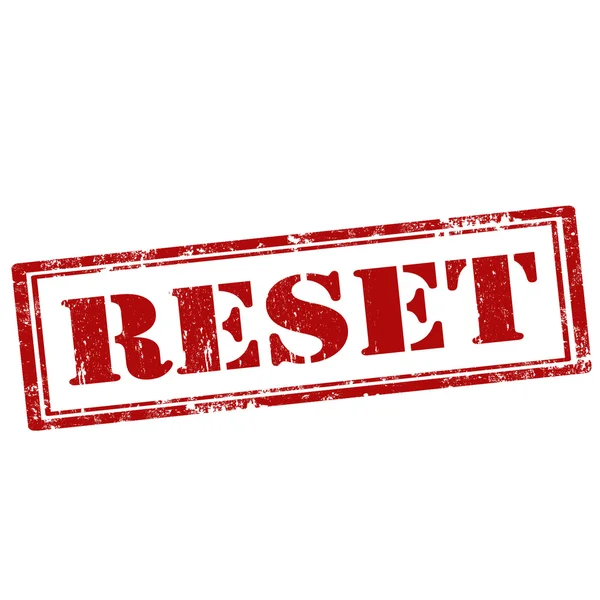 Carimbo de reset — Vetor de Stock