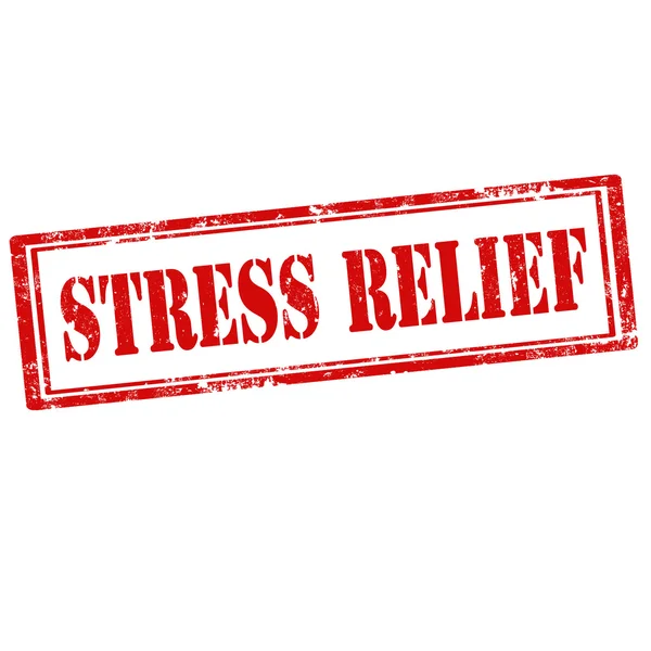 Sollievo dallo stress-timbro — Vettoriale Stock