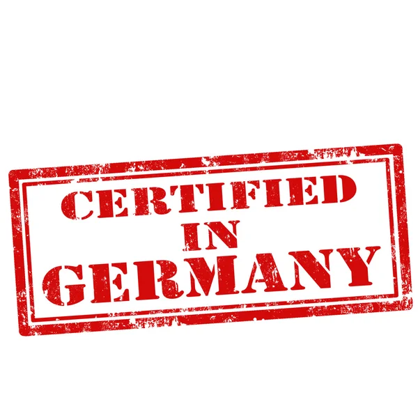 德国邮票的认证 — 图库矢量图片