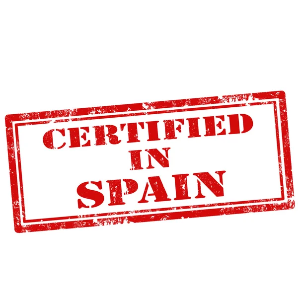 스페인-스탬프 인증 — 스톡 벡터