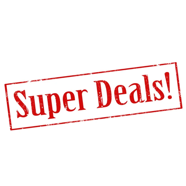 Super Deals! timbro — Vettoriale Stock