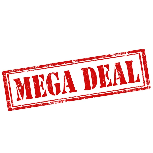 Mega oferta-sello — Vector de stock