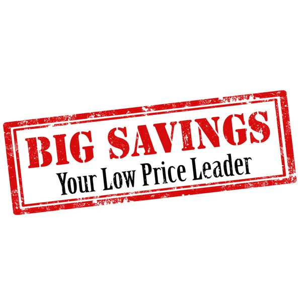 Big Savings — Stock Vector