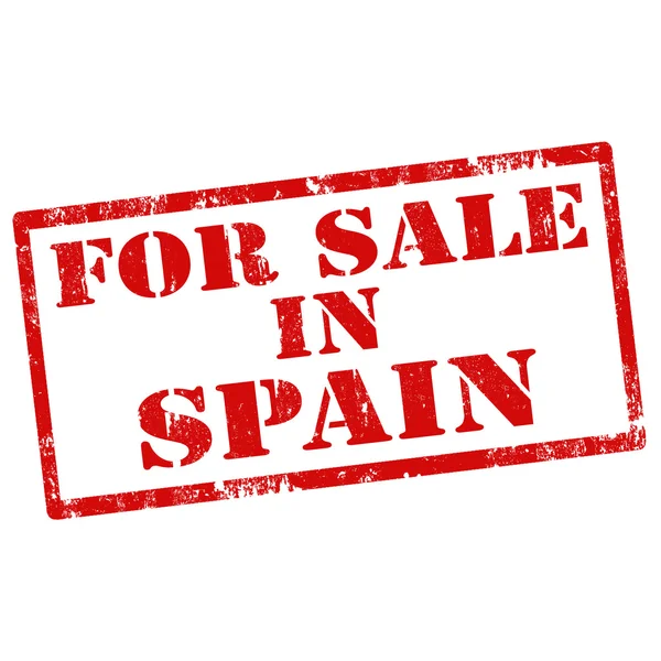 For Sale In Spanje — Stockvector