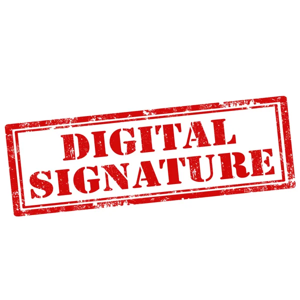 Signature numérique — Image vectorielle