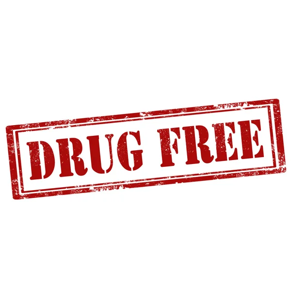 Drug Free — Stock Vector