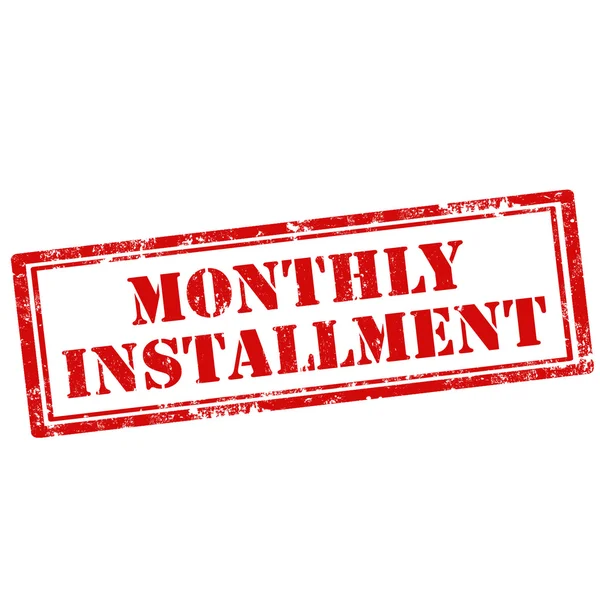 Monthly Installment — Stockvector