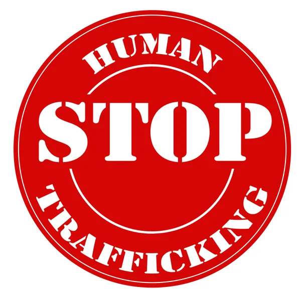 Stop Human Trafficking — Stock Vector